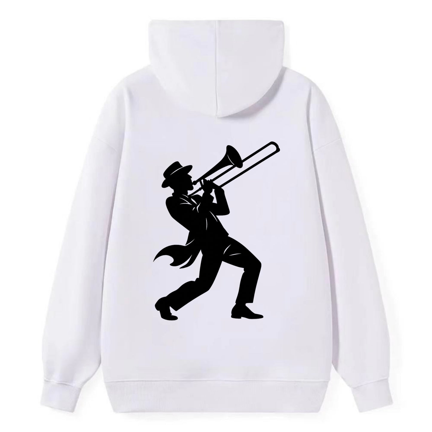 Trombone player jazz improvisation - Classic Pullover Hoodie - White