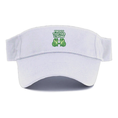 Frogs Together Strong 2 - Visor - White