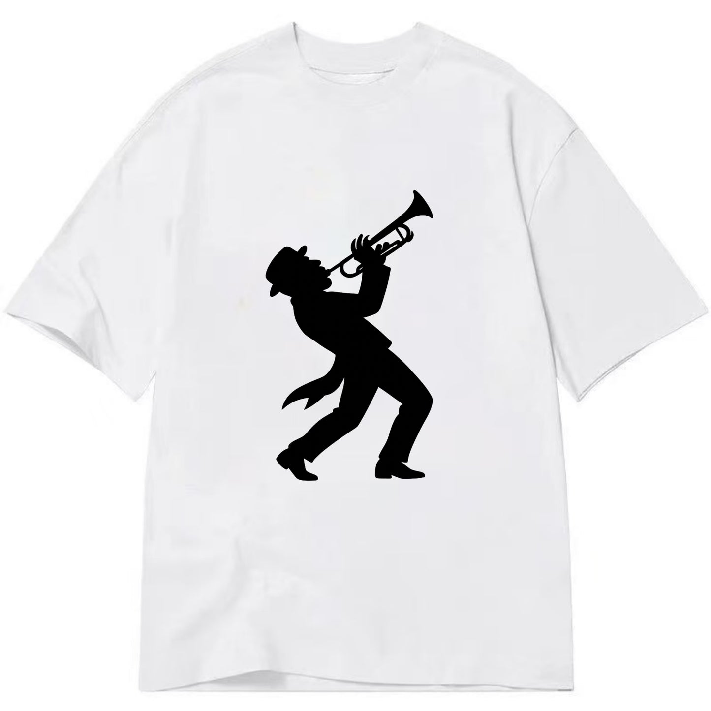 Trumpet player hitting high note - Classic T-shirt - White