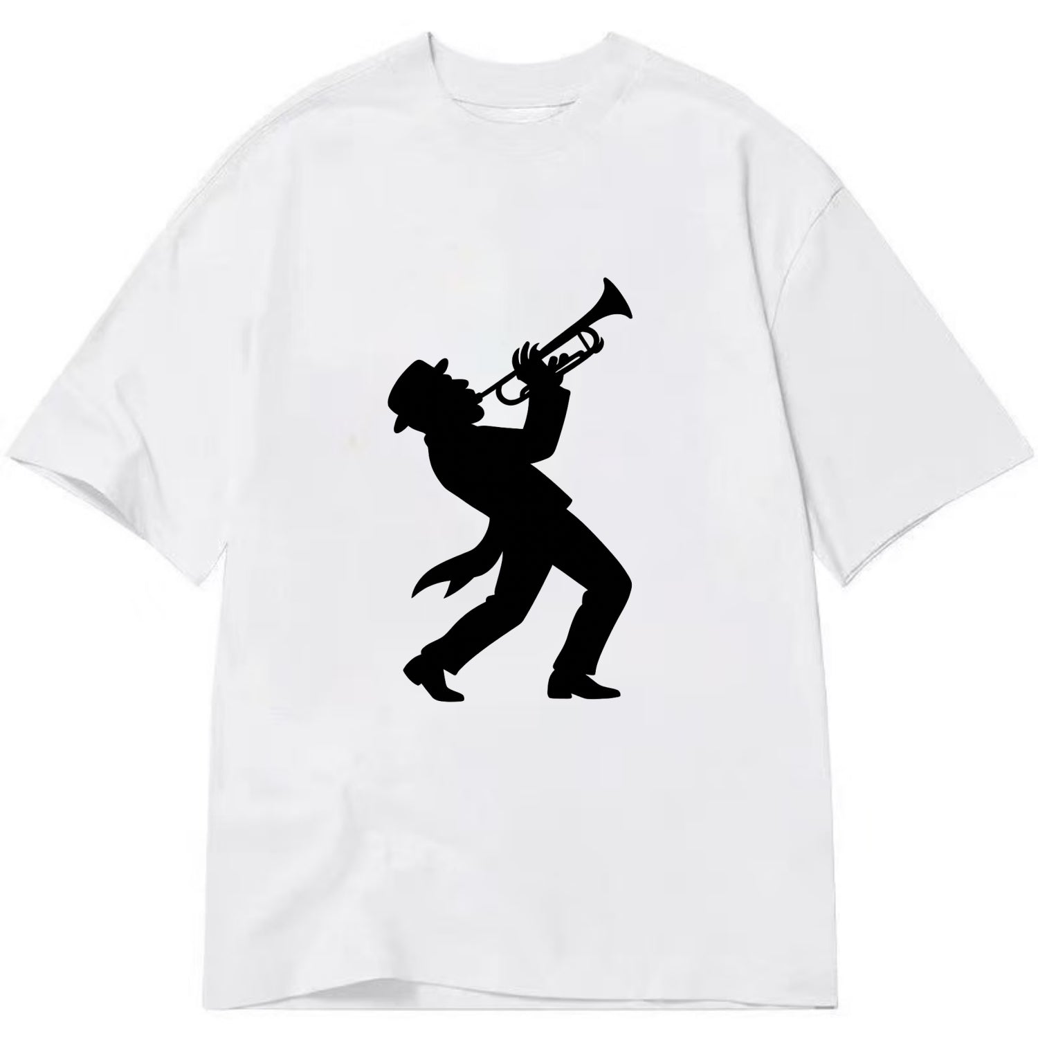 Trumpet player hitting high note - Classic T-shirt - White