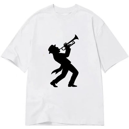 Trumpet player hitting high note - Classic T-shirt - White