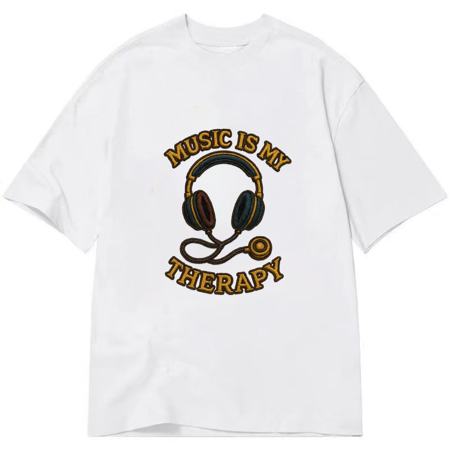 Music Is My Therapy  - Classic T-shirt - White