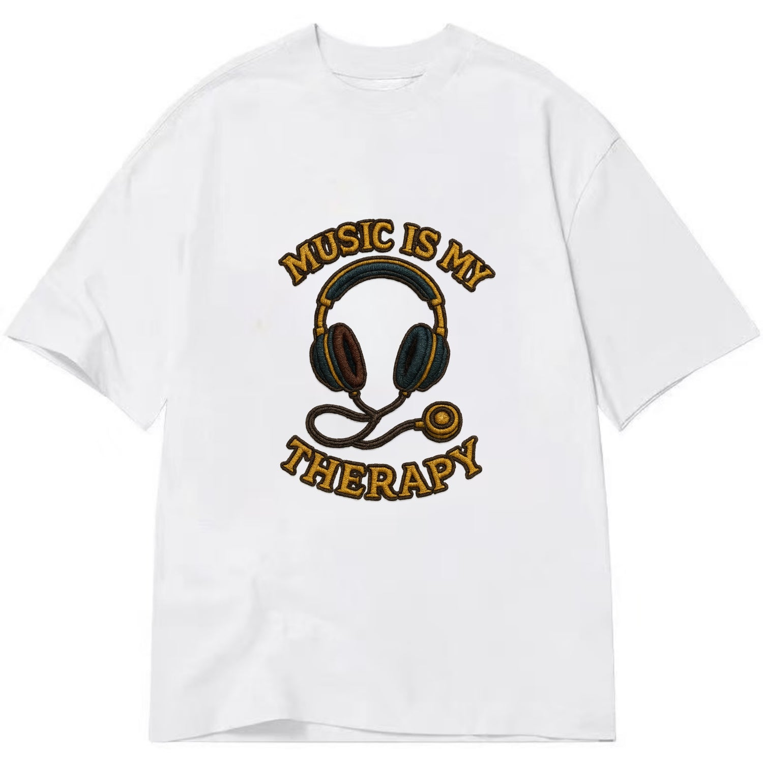 Music Is My Therapy  - Classic T-shirt - White