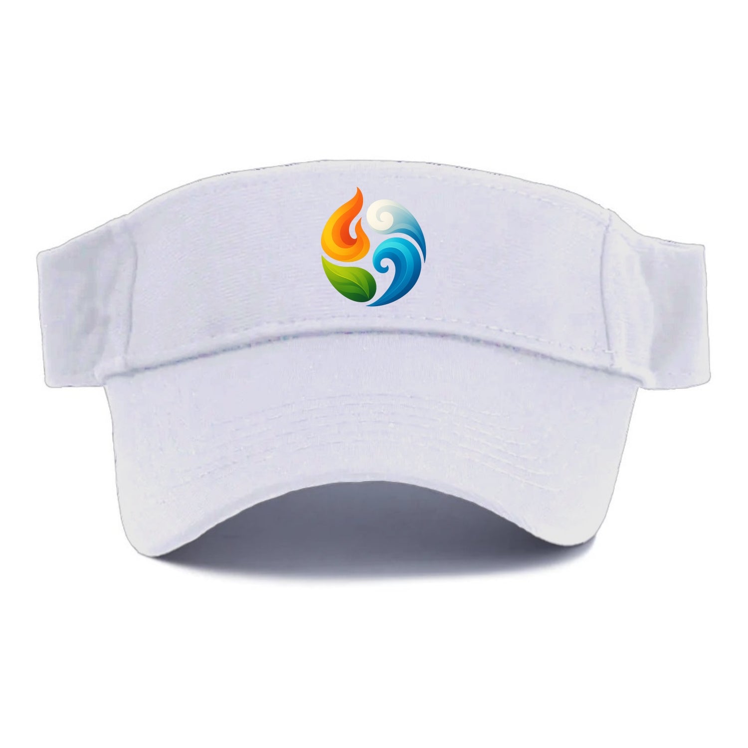 Four Elements Dance - Fire orange, water - Visor - White