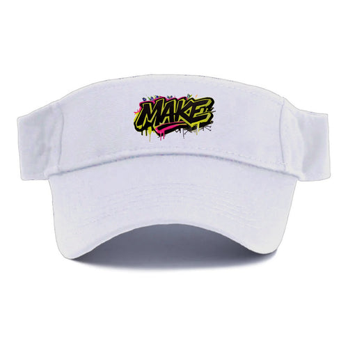 Bold typography design - MAKE - creating, producing, doing - Visor