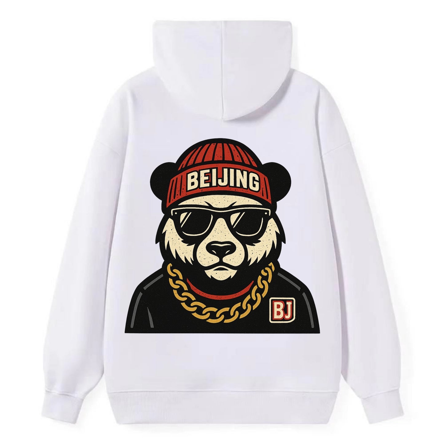 Beijing Panda - Classic Pullover Hoodie - White