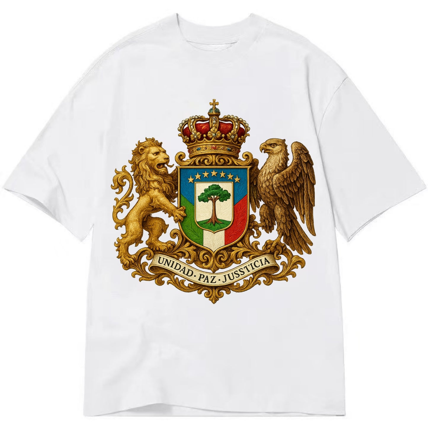 Equatorial Guinea Silk Cotton Tree Emblem - Classic T-shirt - White