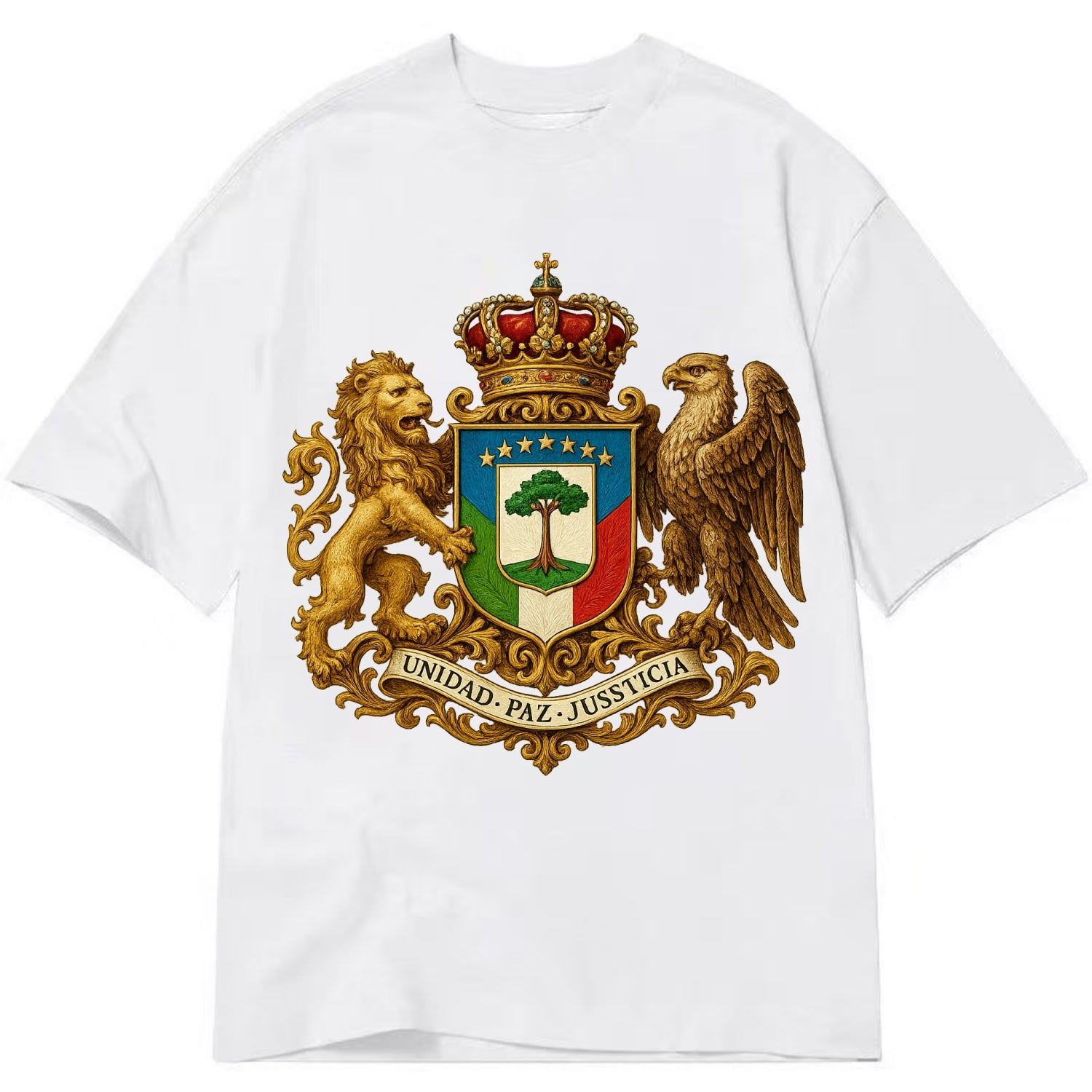 Equatorial Guinea Silk Cotton Tree Emblem - Classic T-shirt - White