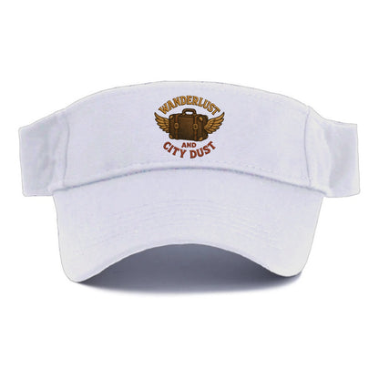 Wanderlust And City Dust  - Visor - White