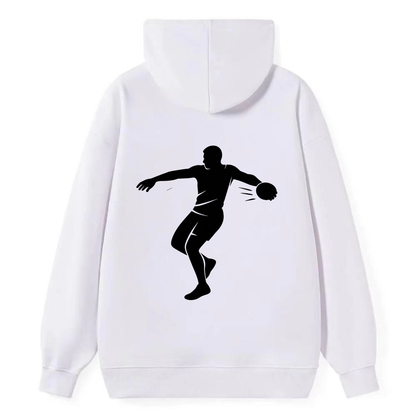 Discus thrower spinning release - Classic Pullover Hoodie - White