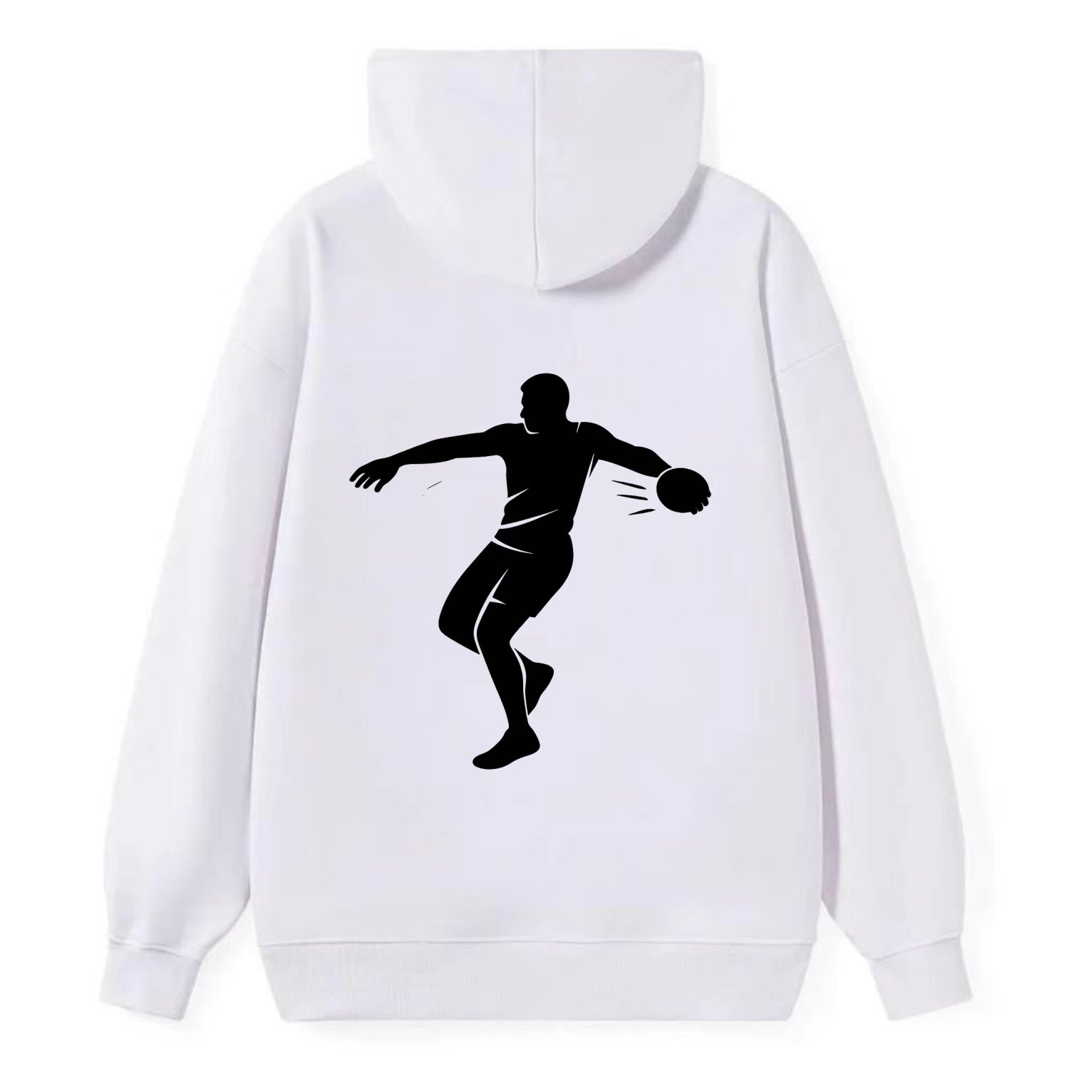 Discus thrower spinning release - Classic Pullover Hoodie - White