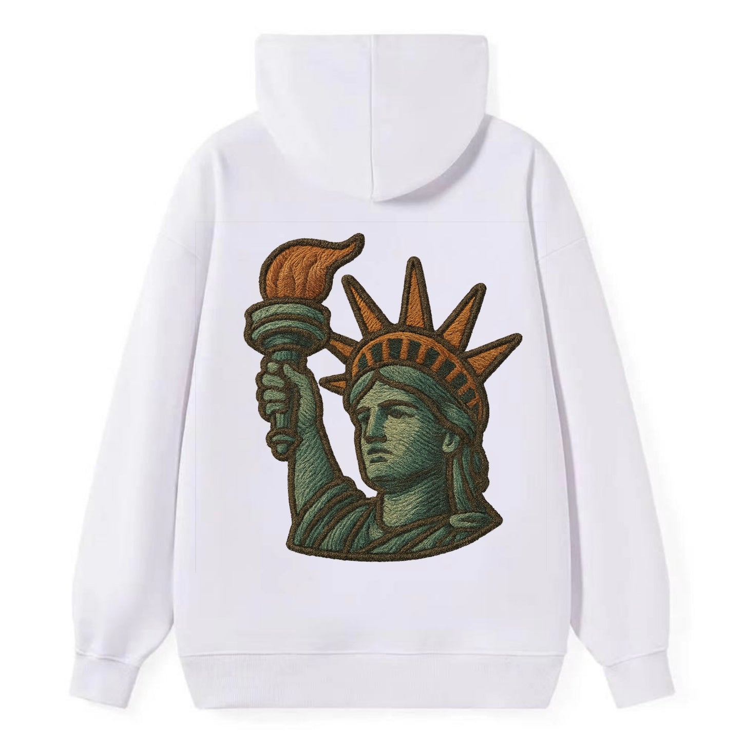 Statue of Liberty  - Classic Pullover Hoodie - White