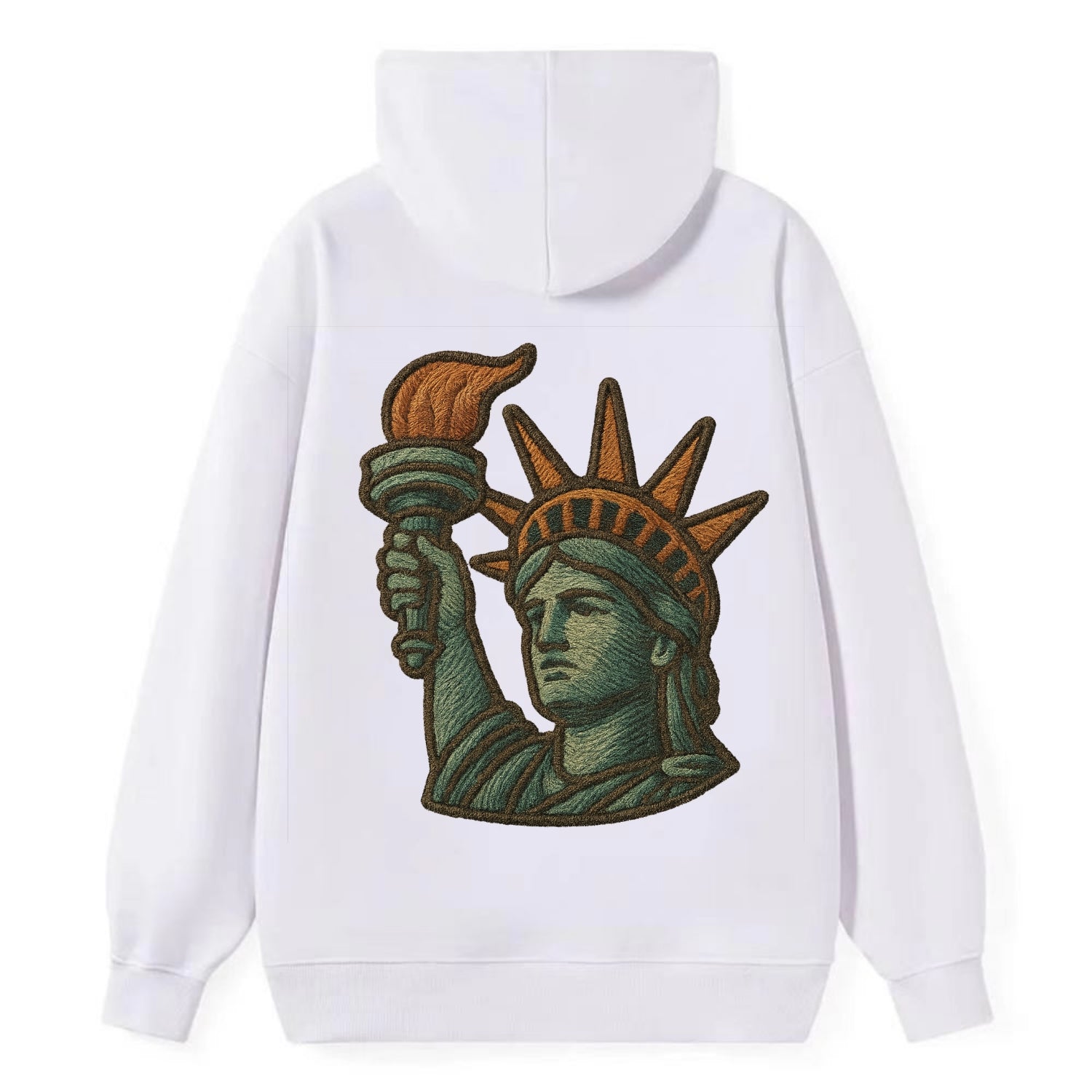 Statue of Liberty  - Classic Pullover Hoodie - White