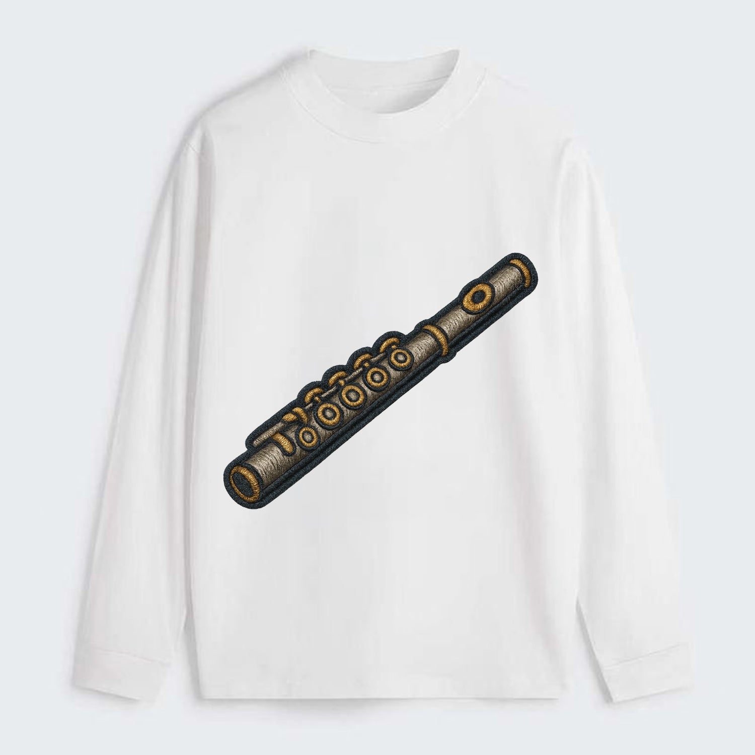 Flute  - Classic Long Sleeve Shirt - White