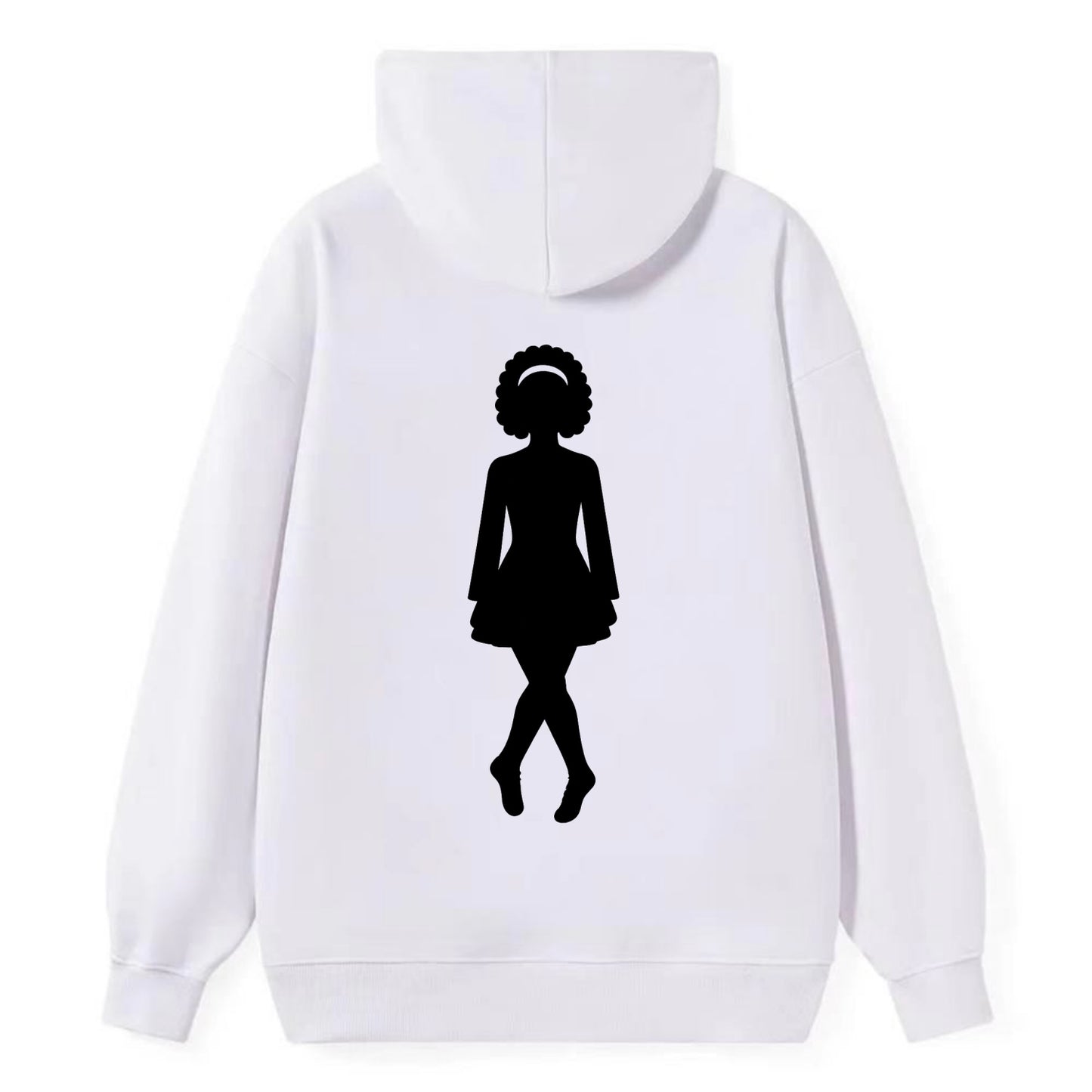 Irish step dancer traditional pose - Classic Pullover Hoodie - White