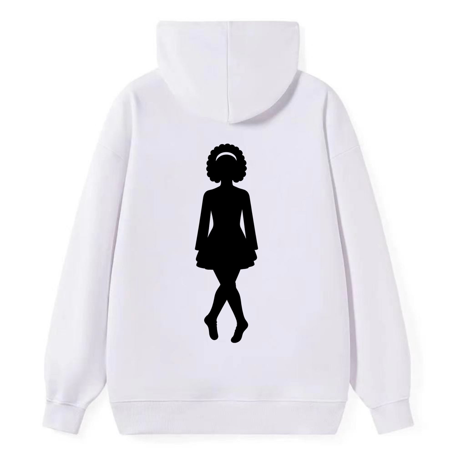 Irish step dancer traditional pose - Classic Pullover Hoodie - White