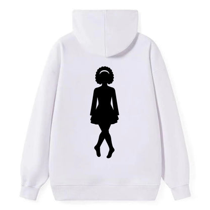 Irish step dancer traditional pose - Classic Pullover Hoodie - White