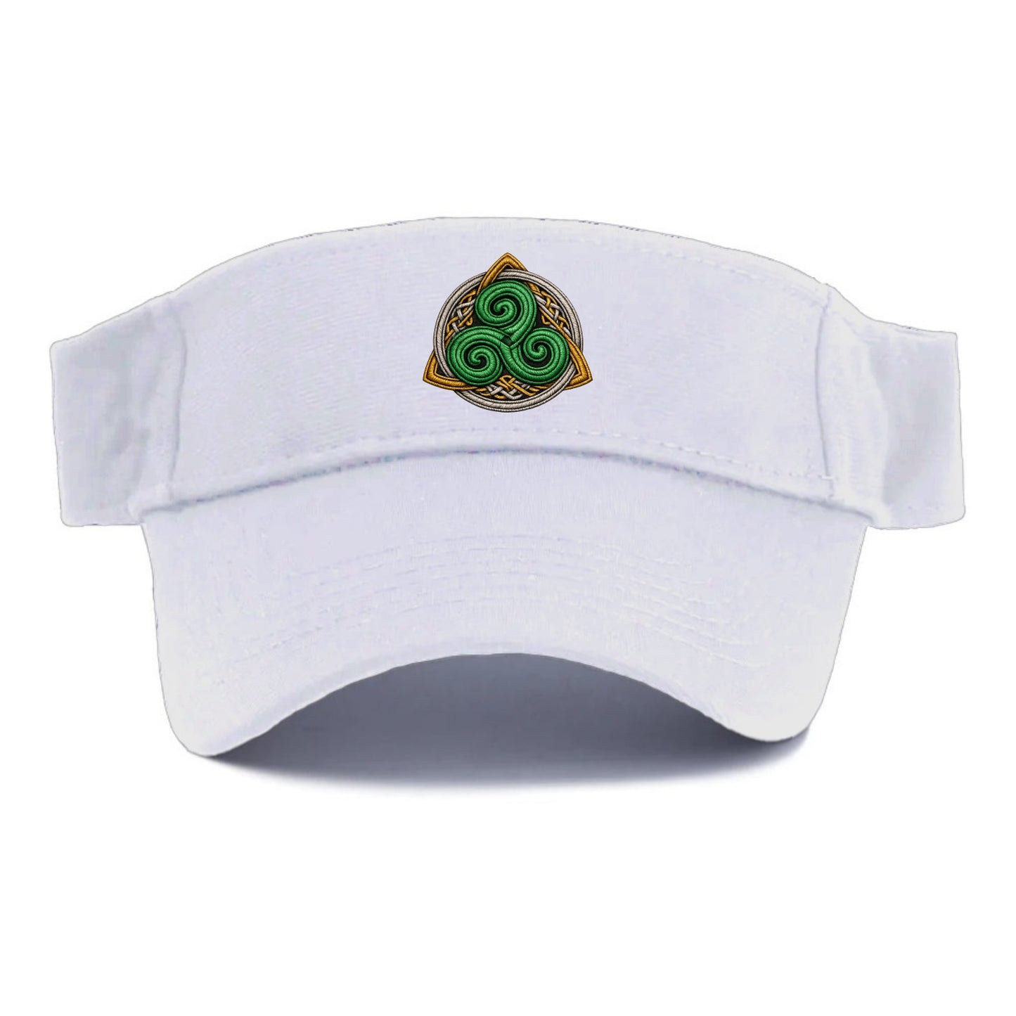 Spiral Knot Triskele - Visor - White