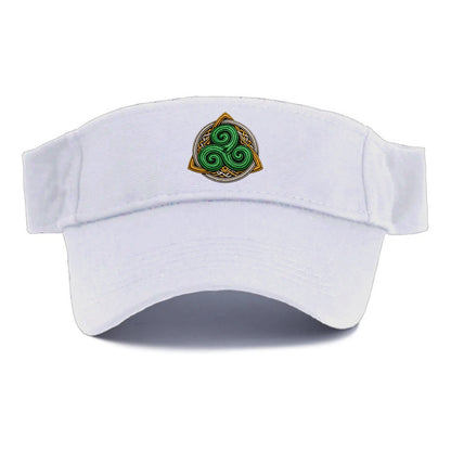 Spiral Knot Triskele - Visor - White