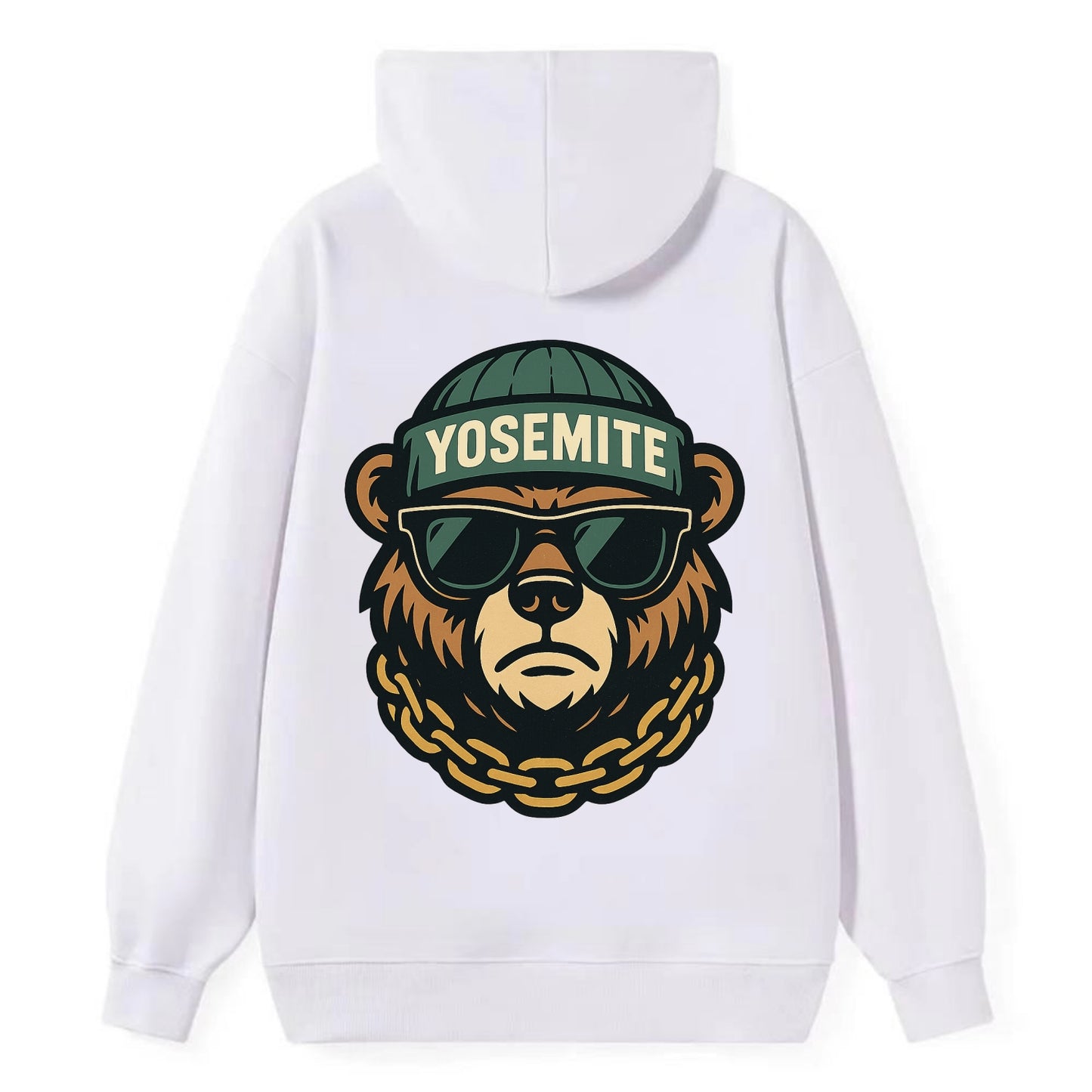 Yosemite Bear - Classic Pullover Hoodie - White