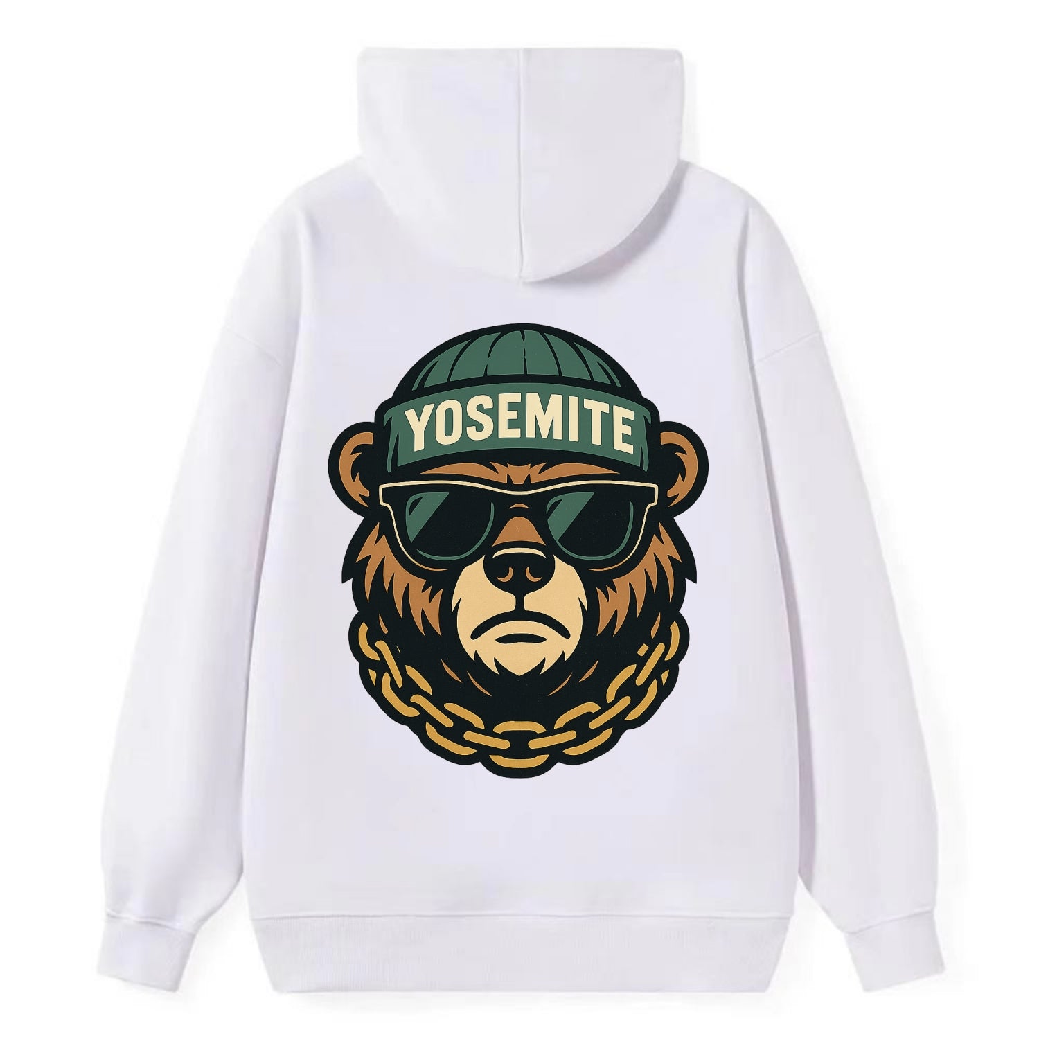 Yosemite Bear - Classic Pullover Hoodie - White