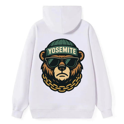 Yosemite Bear - Classic Pullover Hoodie - White