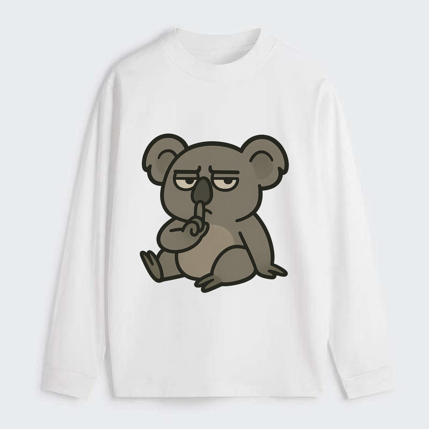 The Koala Judging - Classic Long Sleeve Shirt - White