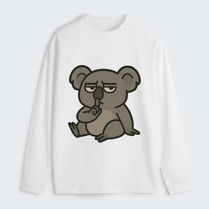 The Koala Judging - Classic Long Sleeve Shirt - White