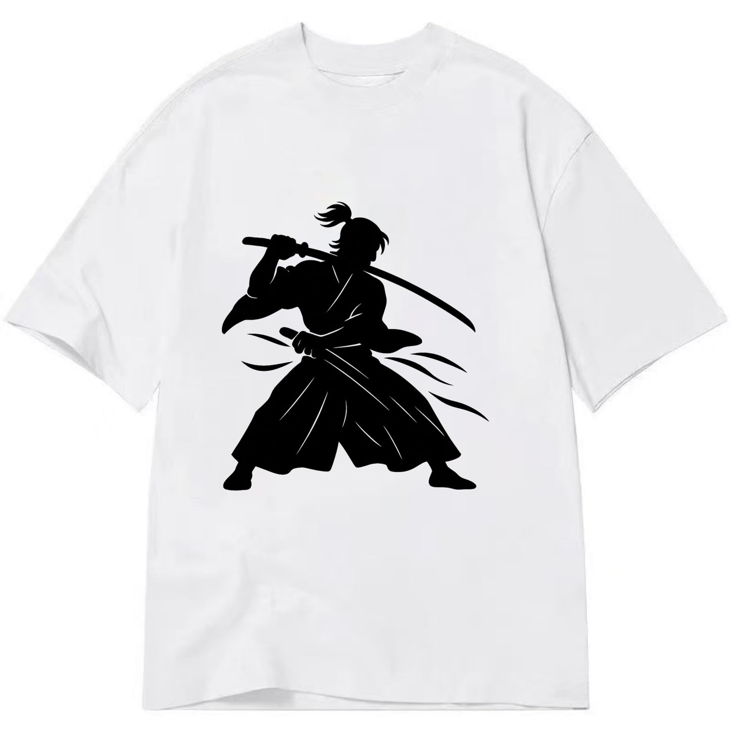Japanese samurai sword draw - Classic T-shirt - White