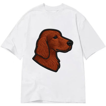 Irish Setter - Contemporary red setter l - Classic T-shirt - White