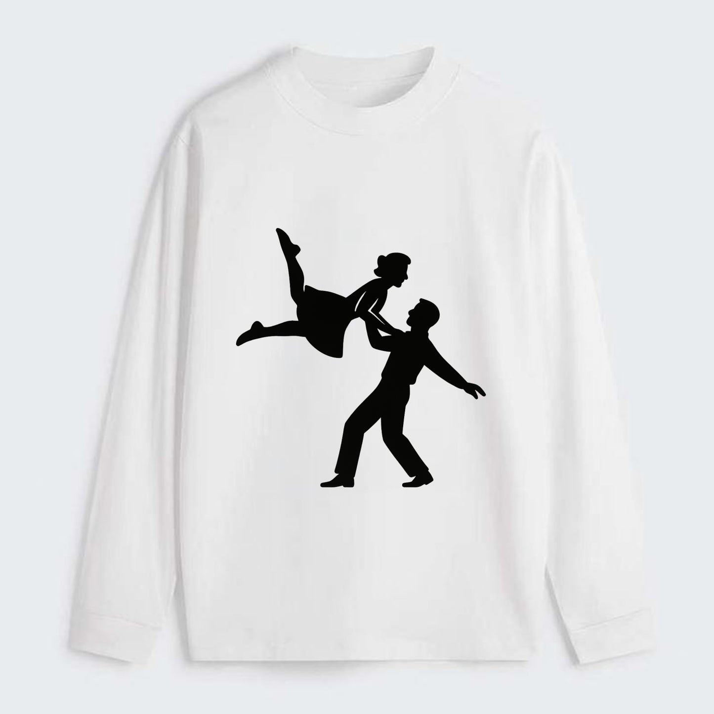Swing dancers aerial lift - Classic Long Sleeve Shirt - White