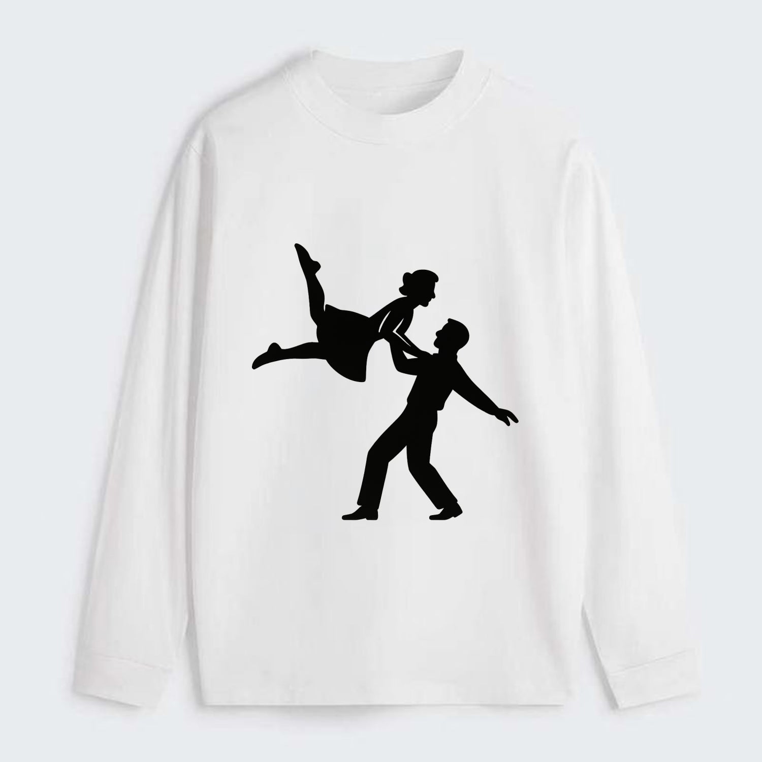 Swing dancers aerial lift - Classic Long Sleeve Shirt - White