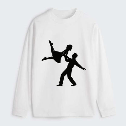 Swing dancers aerial lift - Classic Long Sleeve Shirt - White