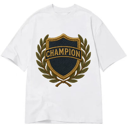 Champion Shield  - Classic T-shirt - White