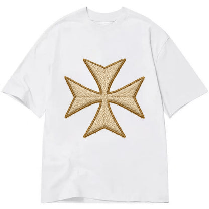 Hospitaller Cross  - Classic T-shirt - White