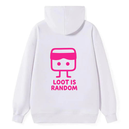 LOOT IS RANDOM | Dice wearing blindfold - Classic Pullover Hoodie