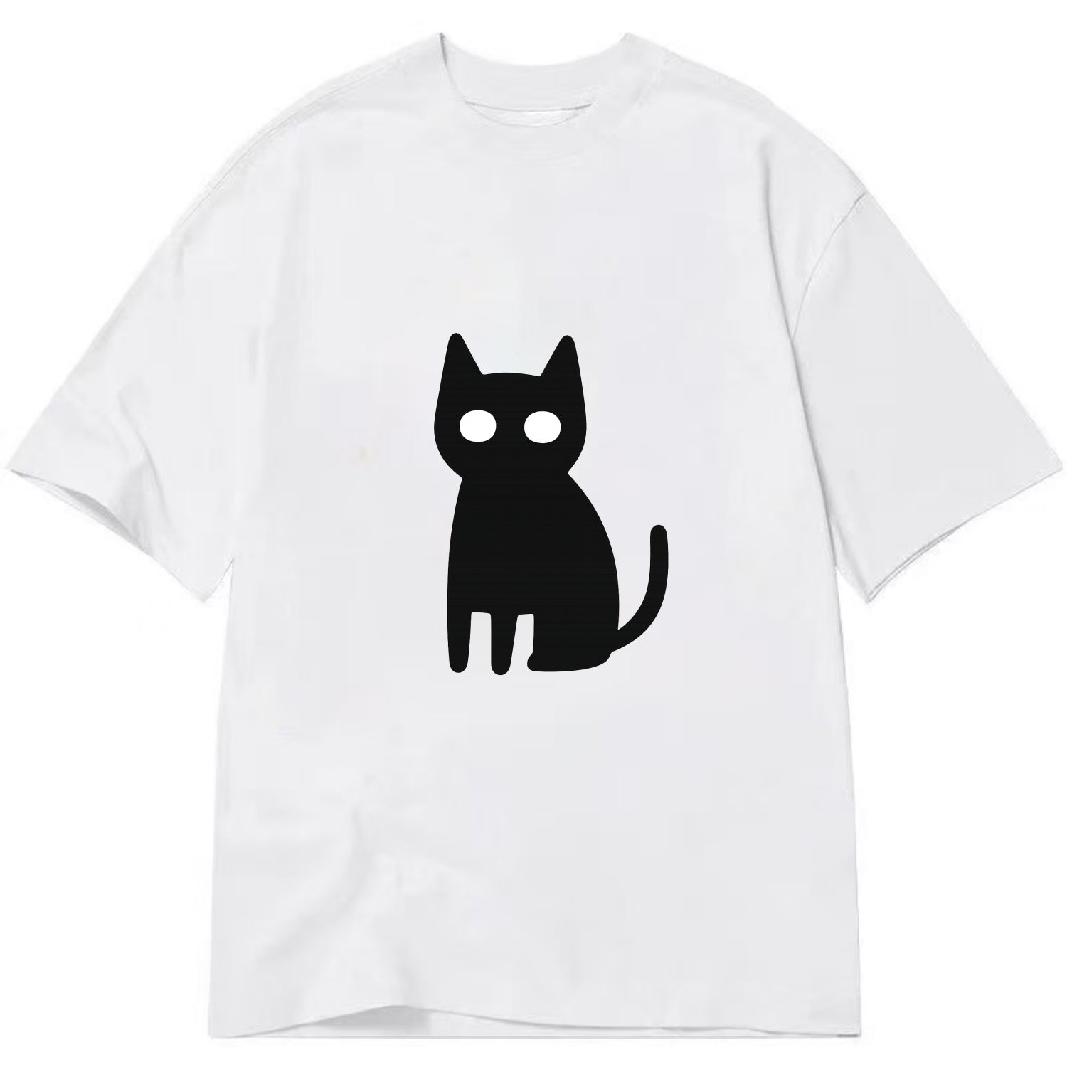 YOU MUST EMBRACE THE VOID | Black cat st - Classic T-shirt - White