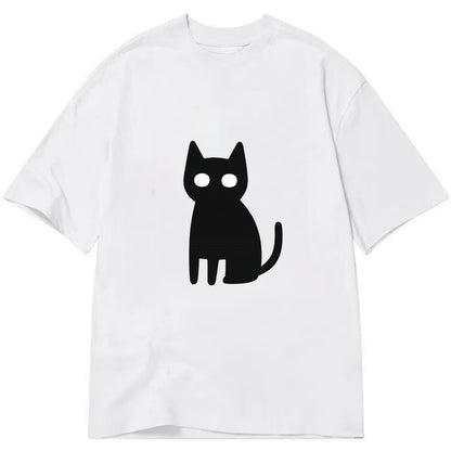 YOU MUST EMBRACE THE VOID | Black cat st - Classic T-shirt - White
