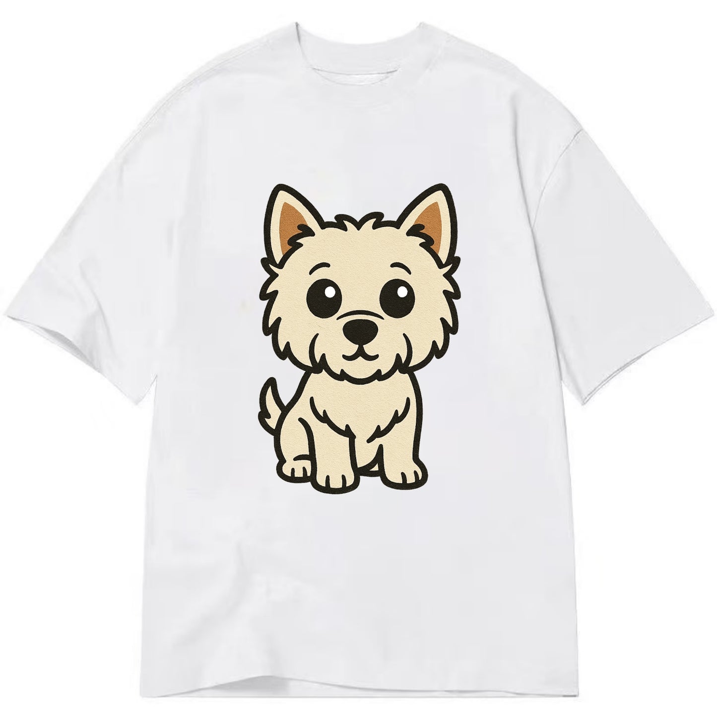 West Highland White Terrier - Alert standing pose - Classic T-shirt - White