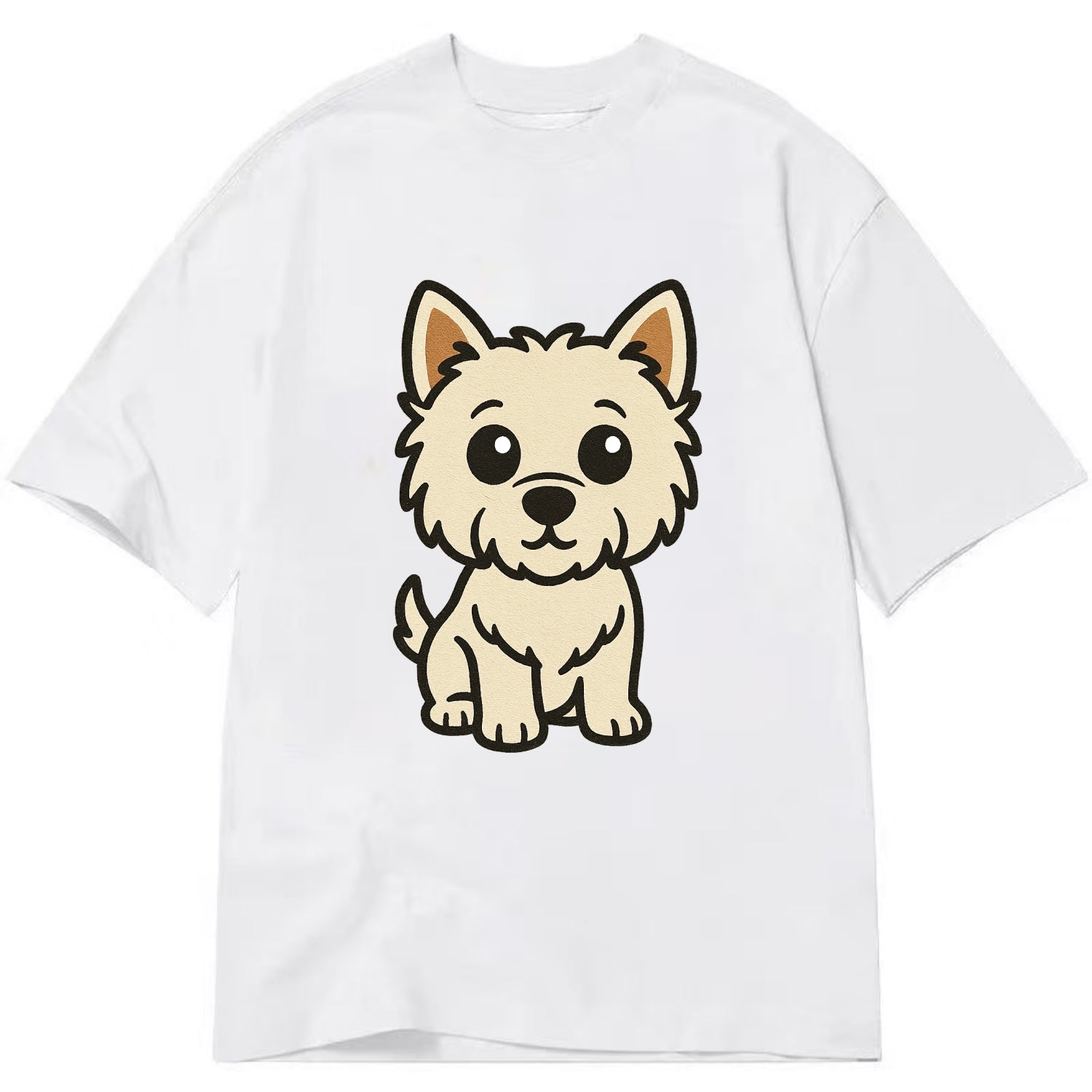 West Highland White Terrier - Alert standing pose - Classic T-shirt - White