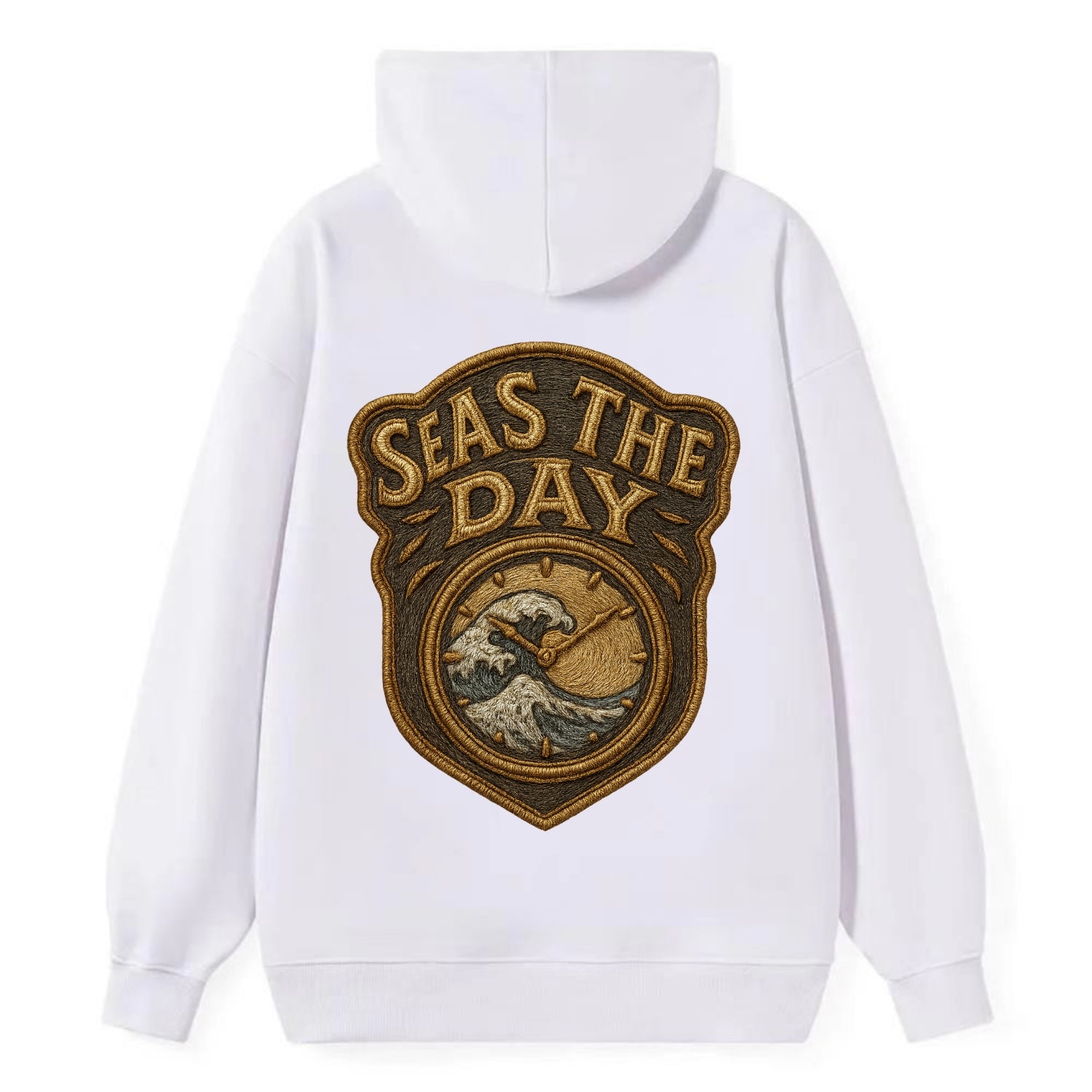 Seas The Day  - Classic Pullover Hoodie - White