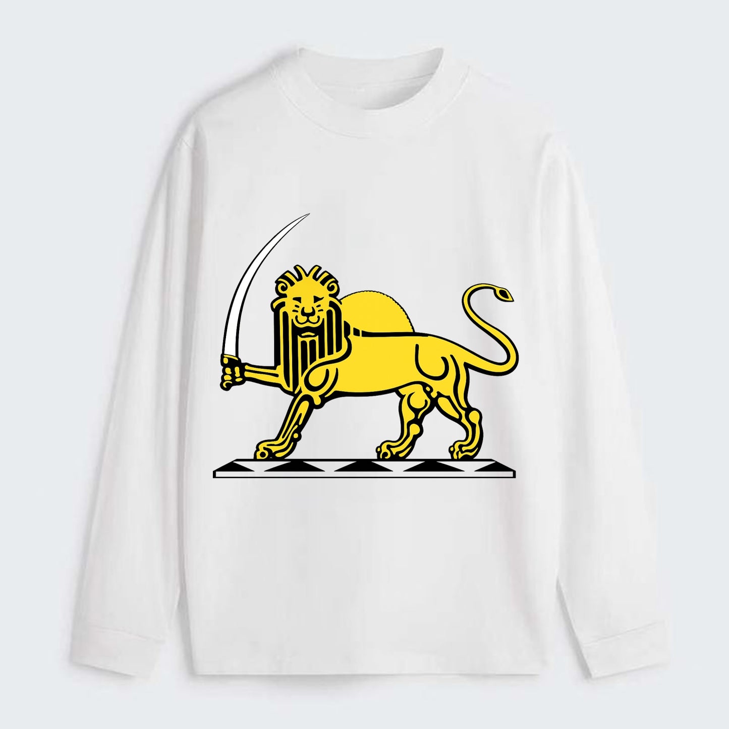 Lion Of The Rising Blade - Classic Long Sleeve Shirt - White