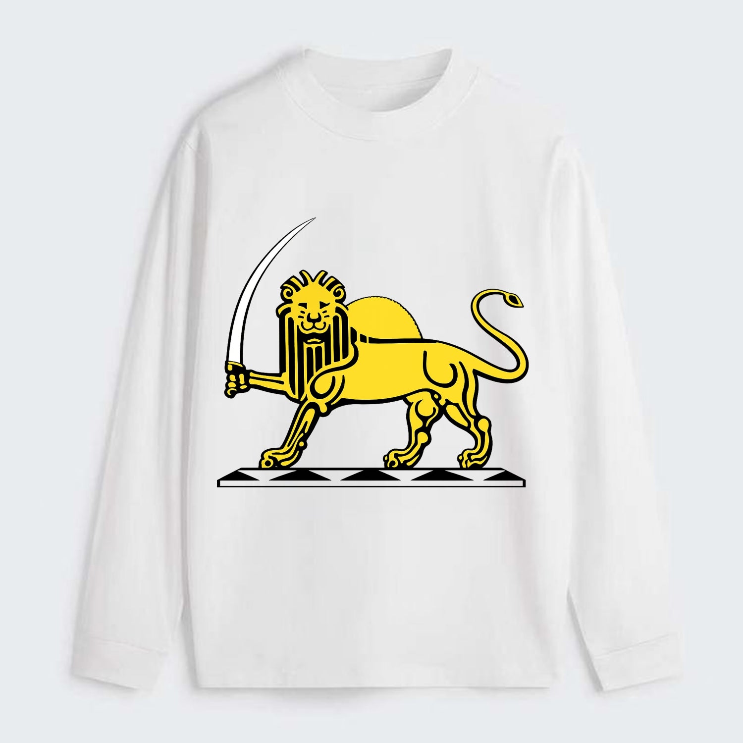 Lion Of The Rising Blade - Classic Long Sleeve Shirt - White