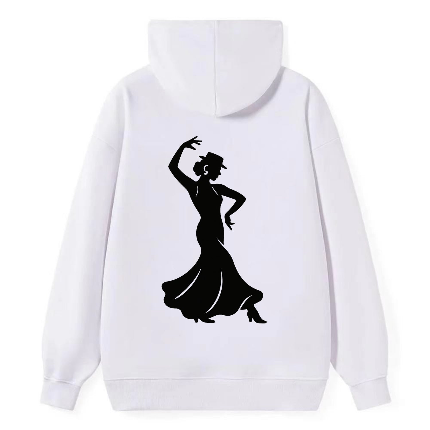 Flamenco dancer passionate stance - Classic Pullover Hoodie - White