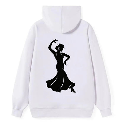 Flamenco dancer passionate stance - Classic Pullover Hoodie - White