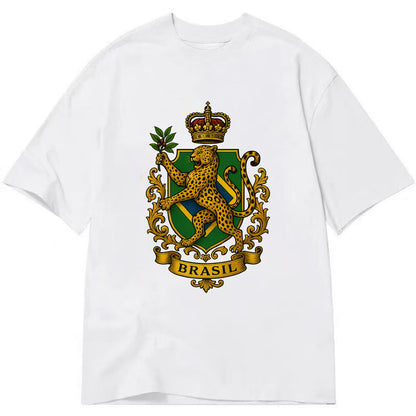 Brazil Jaguar Emblem  - Classic T-shirt - White