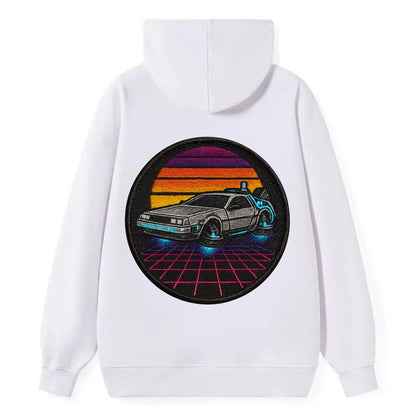 Retro Future - Classic Pullover Hoodie - White