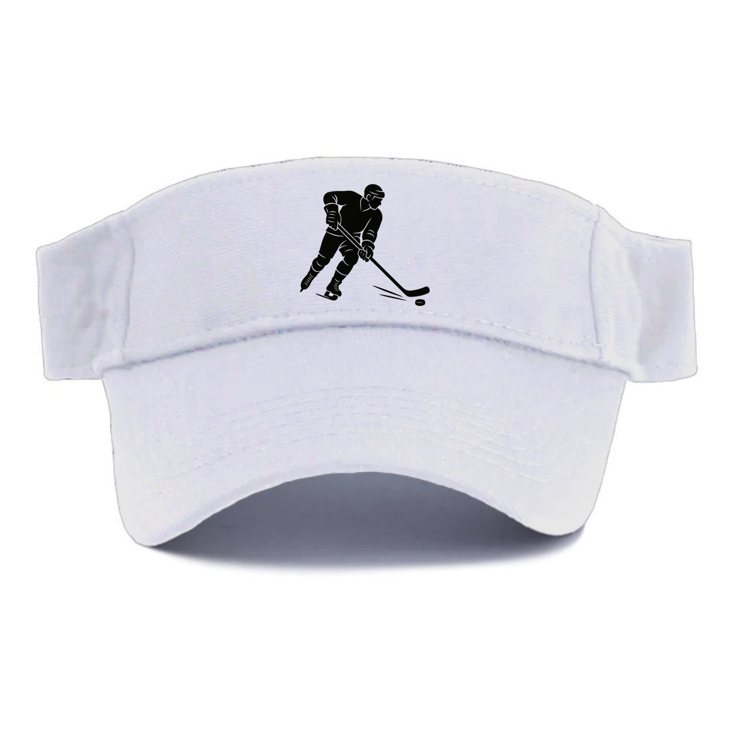 Ice hockey player shooting puck - Visor - White