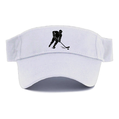 Ice hockey player shooting puck - Visor - White