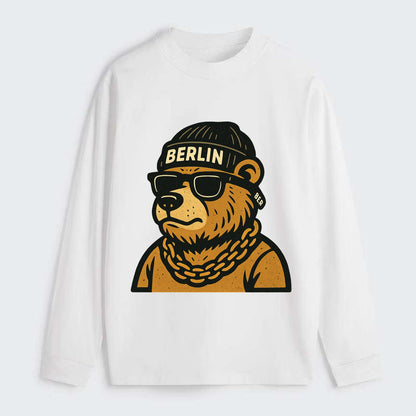 Berlin Bear - Classic Long Sleeve Shirt - White